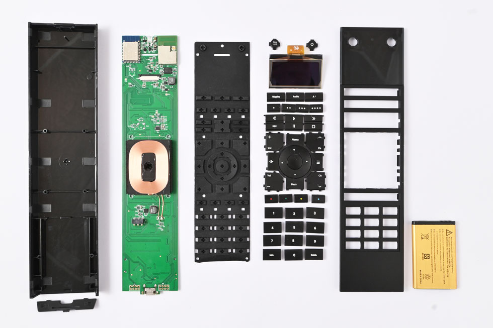A break down of the components inside the uControl Remote