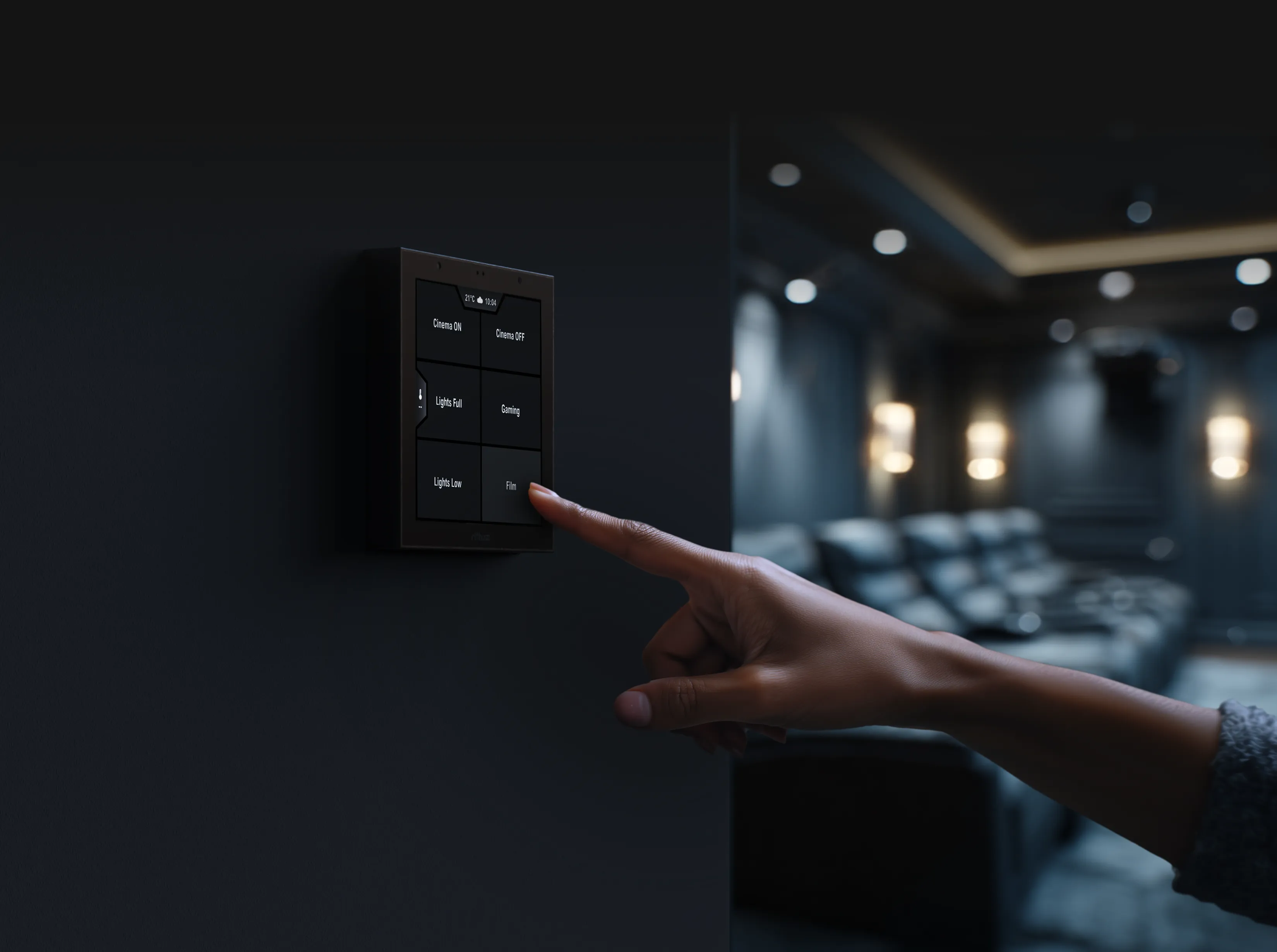 uControl being used in Wall Mode uControl in wall mode