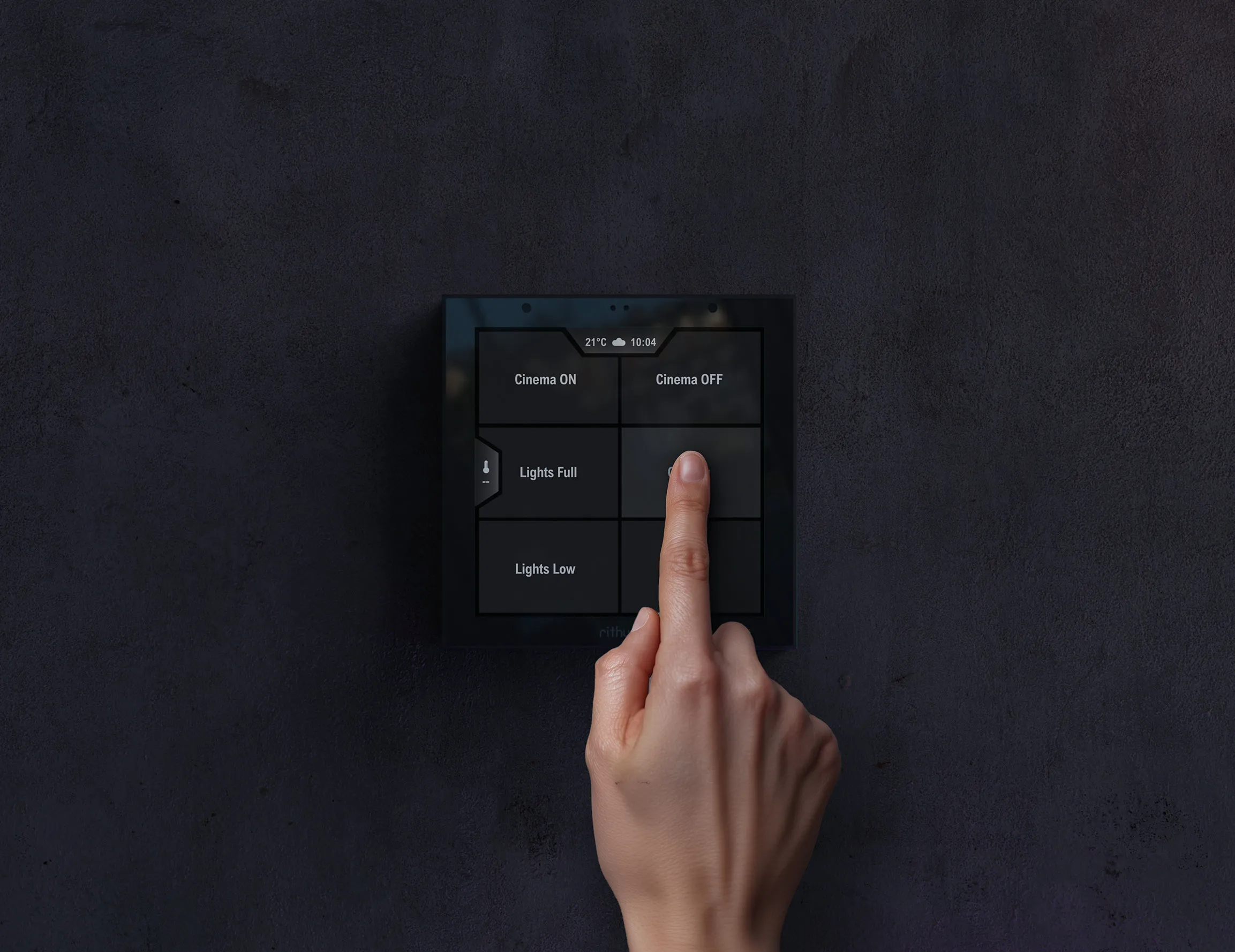 uControl being used in Wall Mode uControl in wall mode